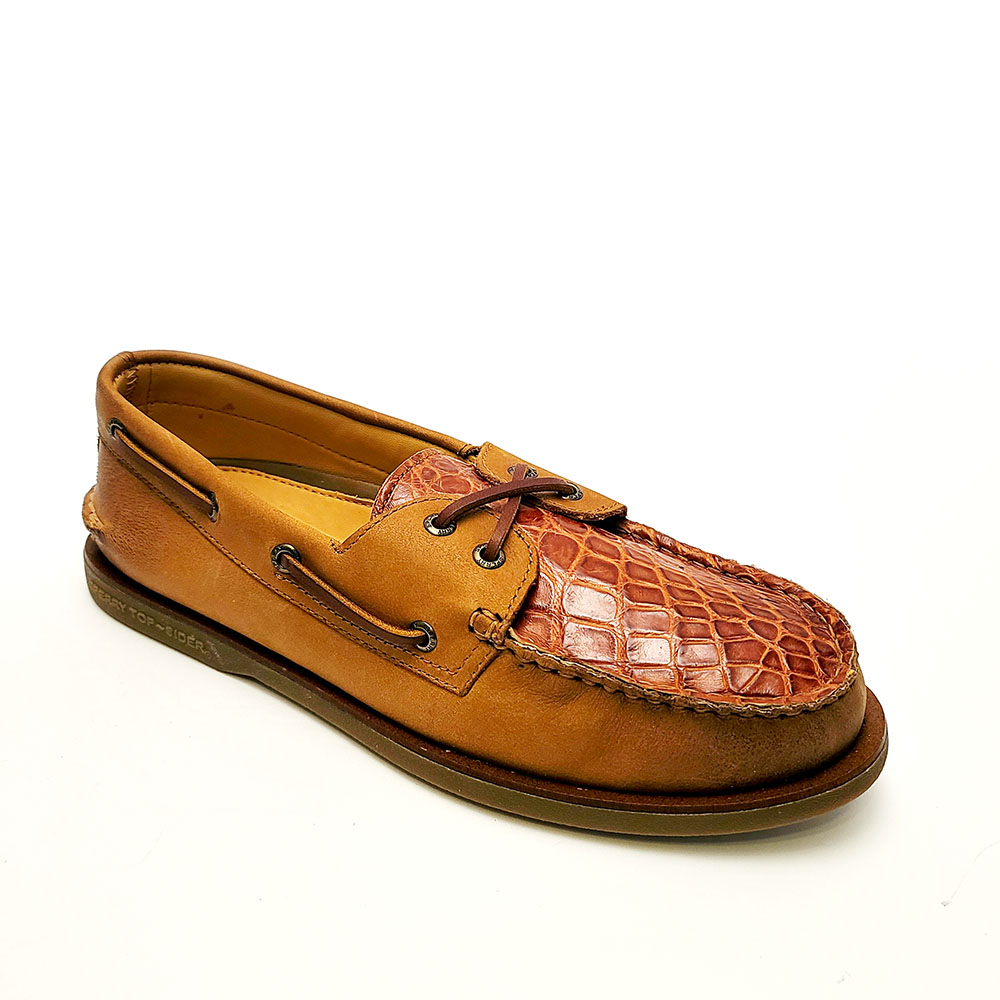 Brown-Sperrys-Cognac-Alligator-3